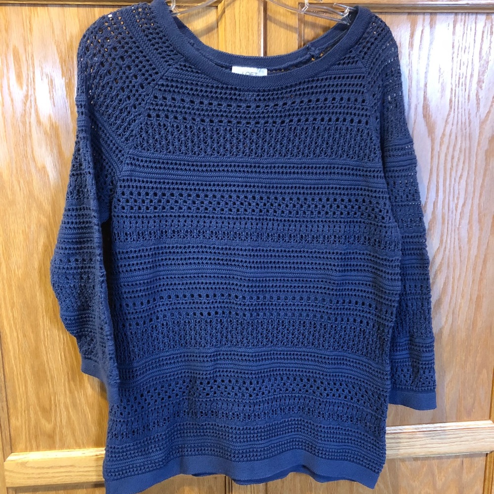 New loft sweater L blue